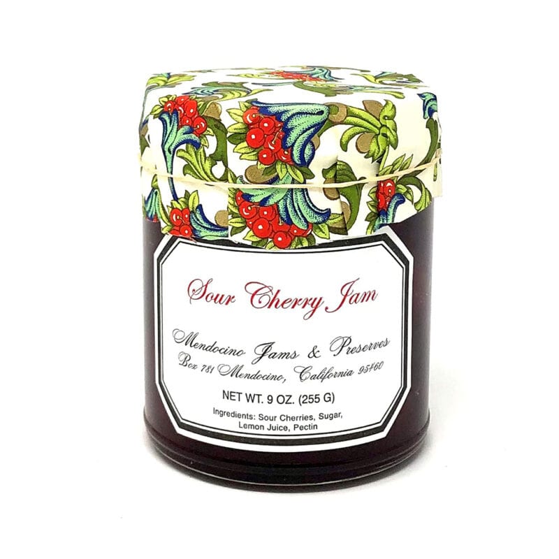 Sour Cherry Jam 9 oz. Gourmet Jams and Jellies in Mendocino California