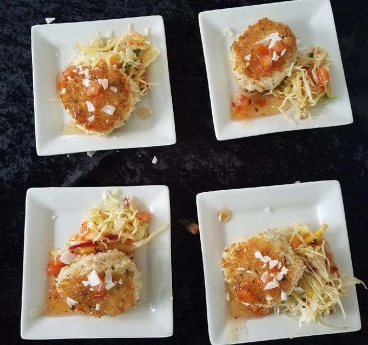 Dungeness Crab Cakes With Spicy Meyer Lemon Orange Marmalade